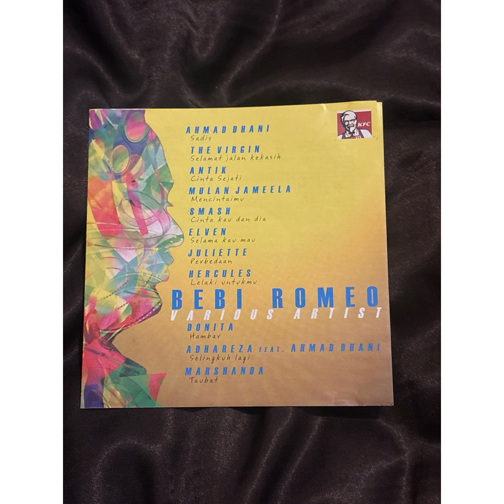 CD ALBUM BEBI ROMEO VARIOUS ARTIST AHMAD DHANI MULAN JAMEELA THE VIRGIN ORIGINAL