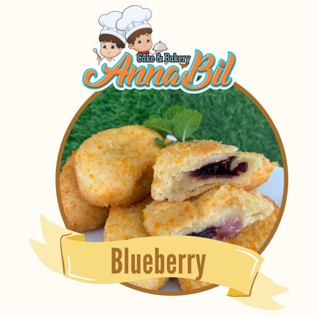 

Roti goreng beku rasa bluberry