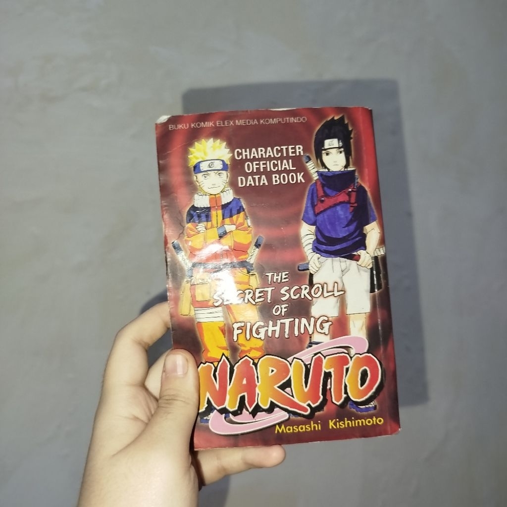 Komik Naruto Secret Scroll of Fighting Databook kolpri minus