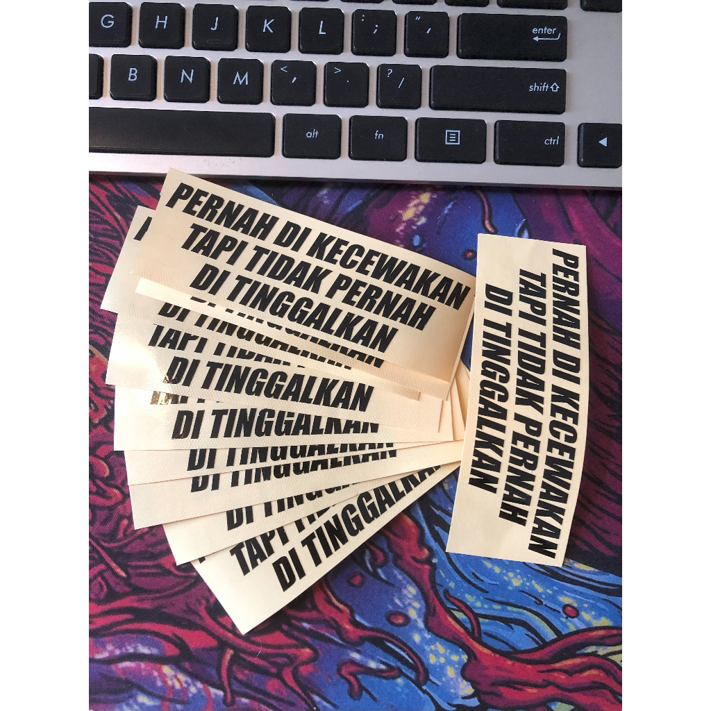 Custom Stiker Nama Cutting