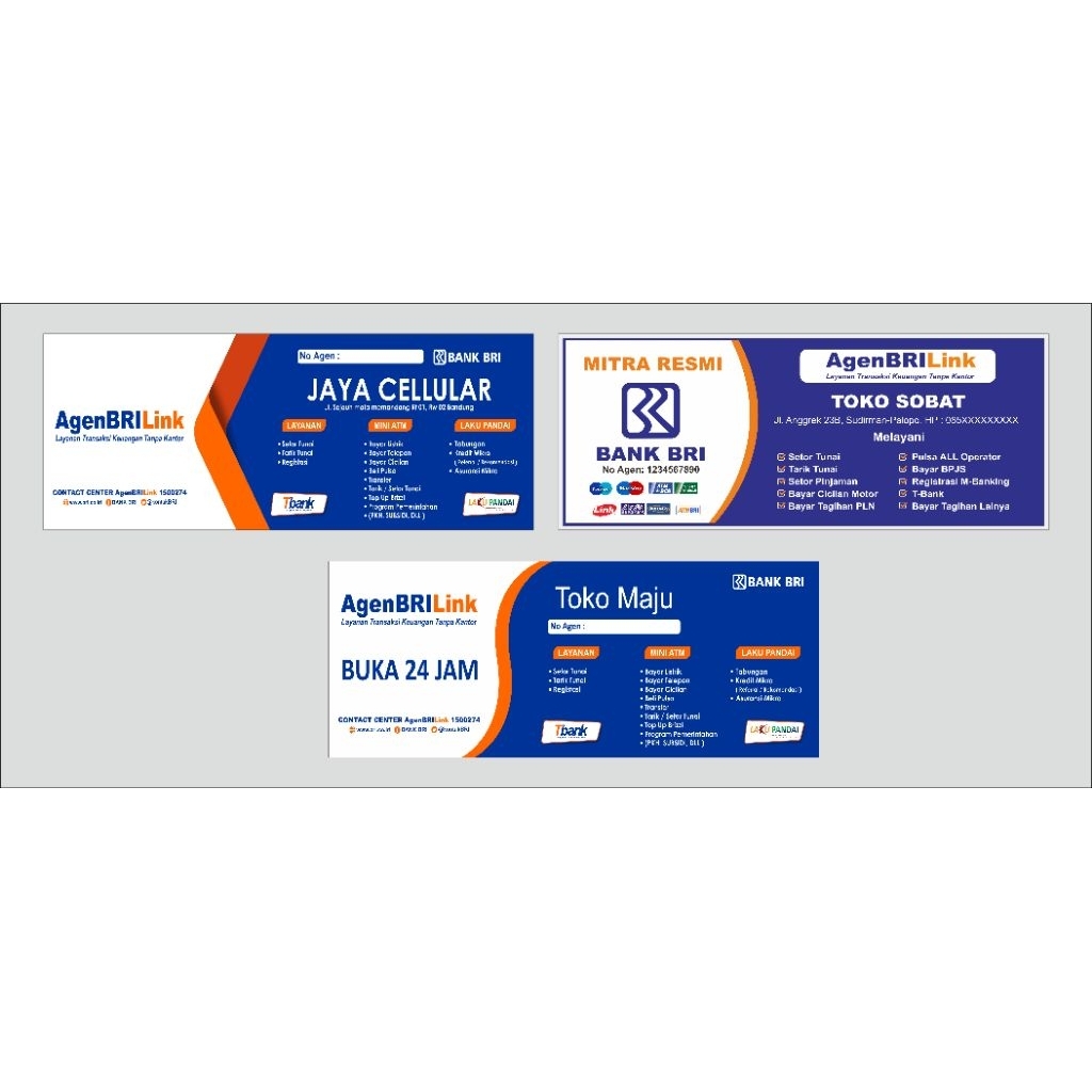 Cetak Spanduk Agen BRI Link