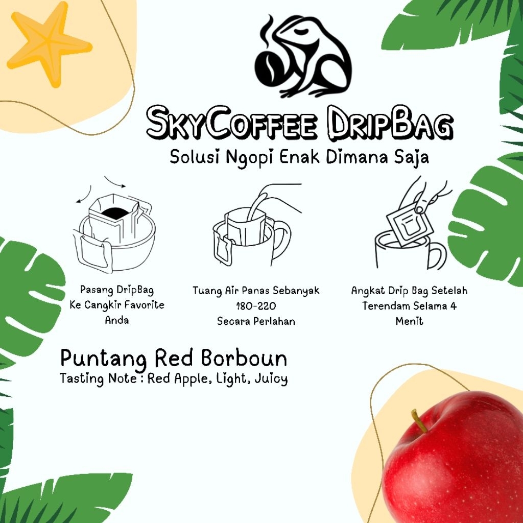 

DripBag Puntang Red Bourbon Specialty Jawa Barat SkyCoffee