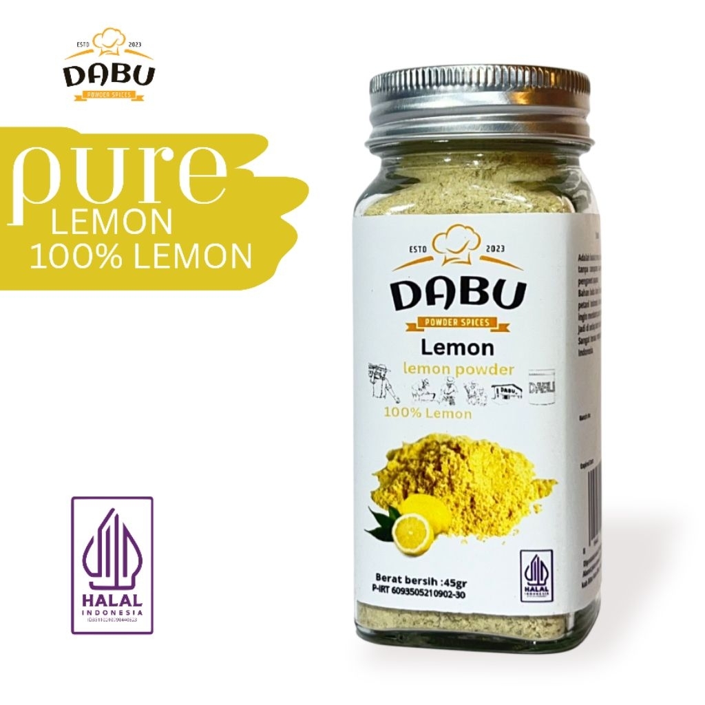 

Lemon Bubuk Murni 100% LEMON DABU-bumbu rempah alami