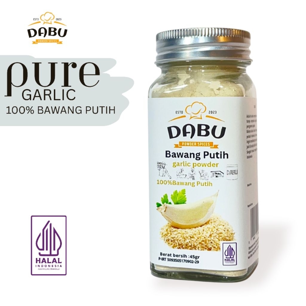 

Bawang Putih Murni 100% GARLIC DABU-bumbu rempah alami