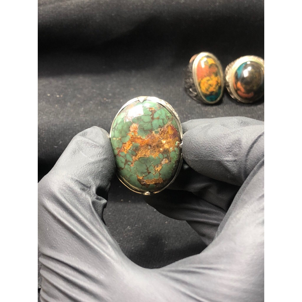 Batu Pirus Persia Ring Perak