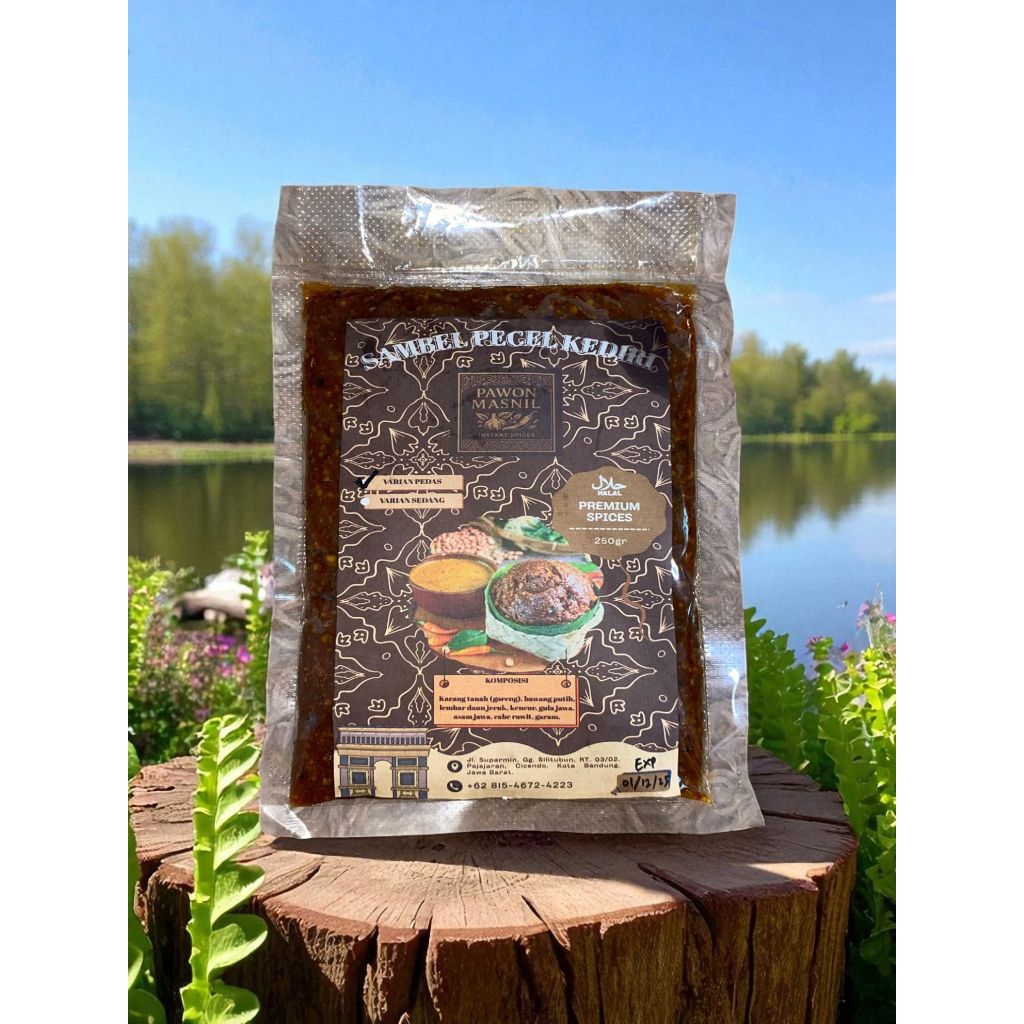 

Sambel pecel Kediri Pawon Masnil varian Pedas asli enak 250g