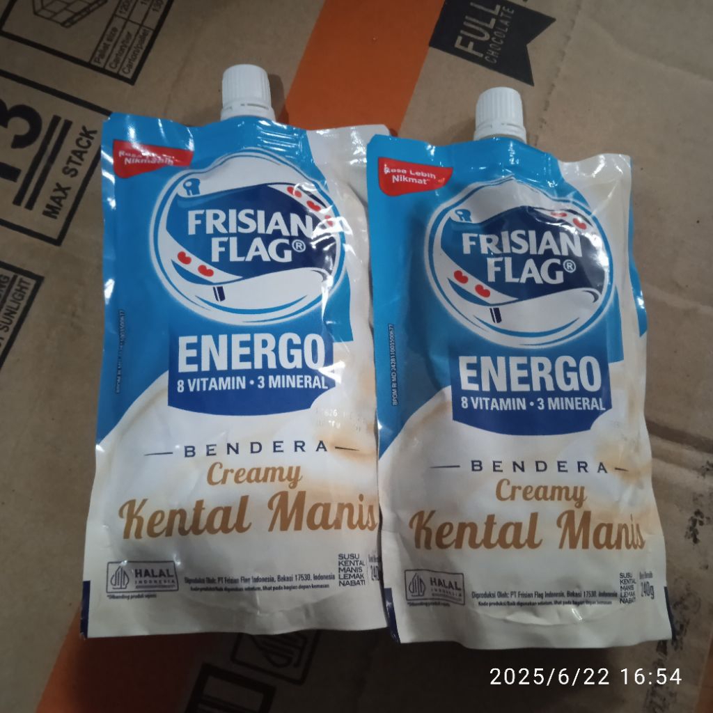 

2 PCS SUSU KENTAL MANIS FRISIAN FLAG @240 GR PUTIH