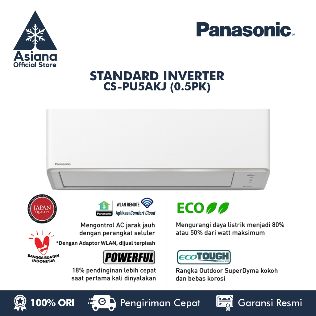 Panasonic CS-PU5AKJ AC Standard Inverter [0.5 PK]