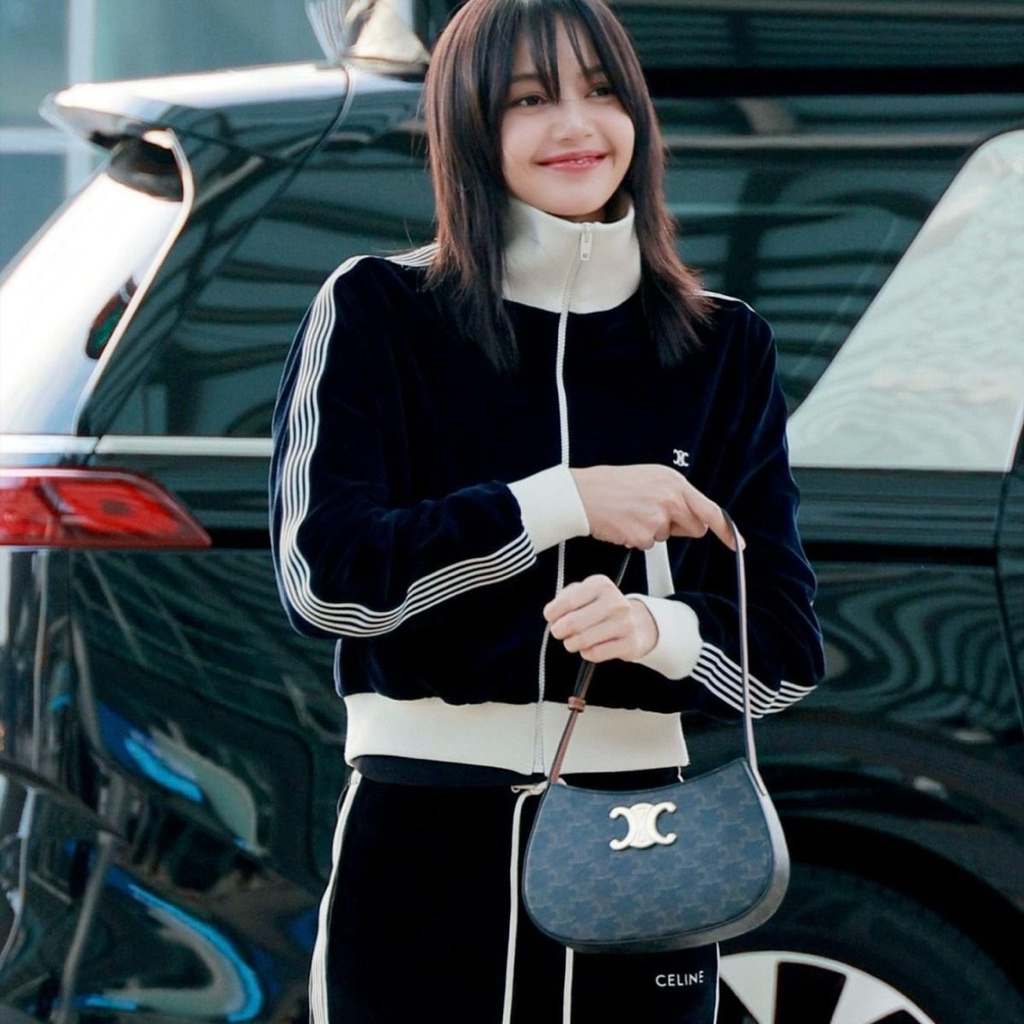 Celine Medium Triomphe Tilly Bag in Shiny Calfskin