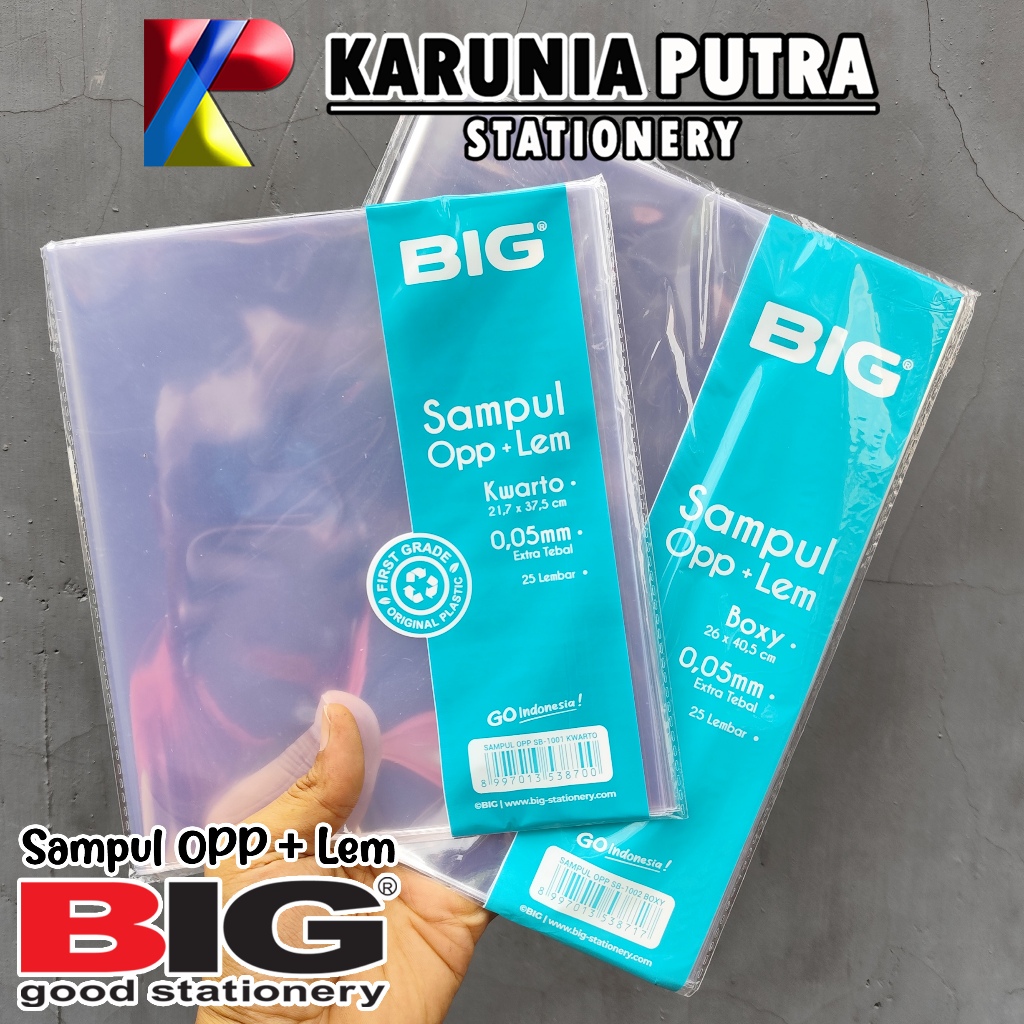 

Sampul Plastik Buku Opp BIG Kwarto Boxy LKS Folio 1pack