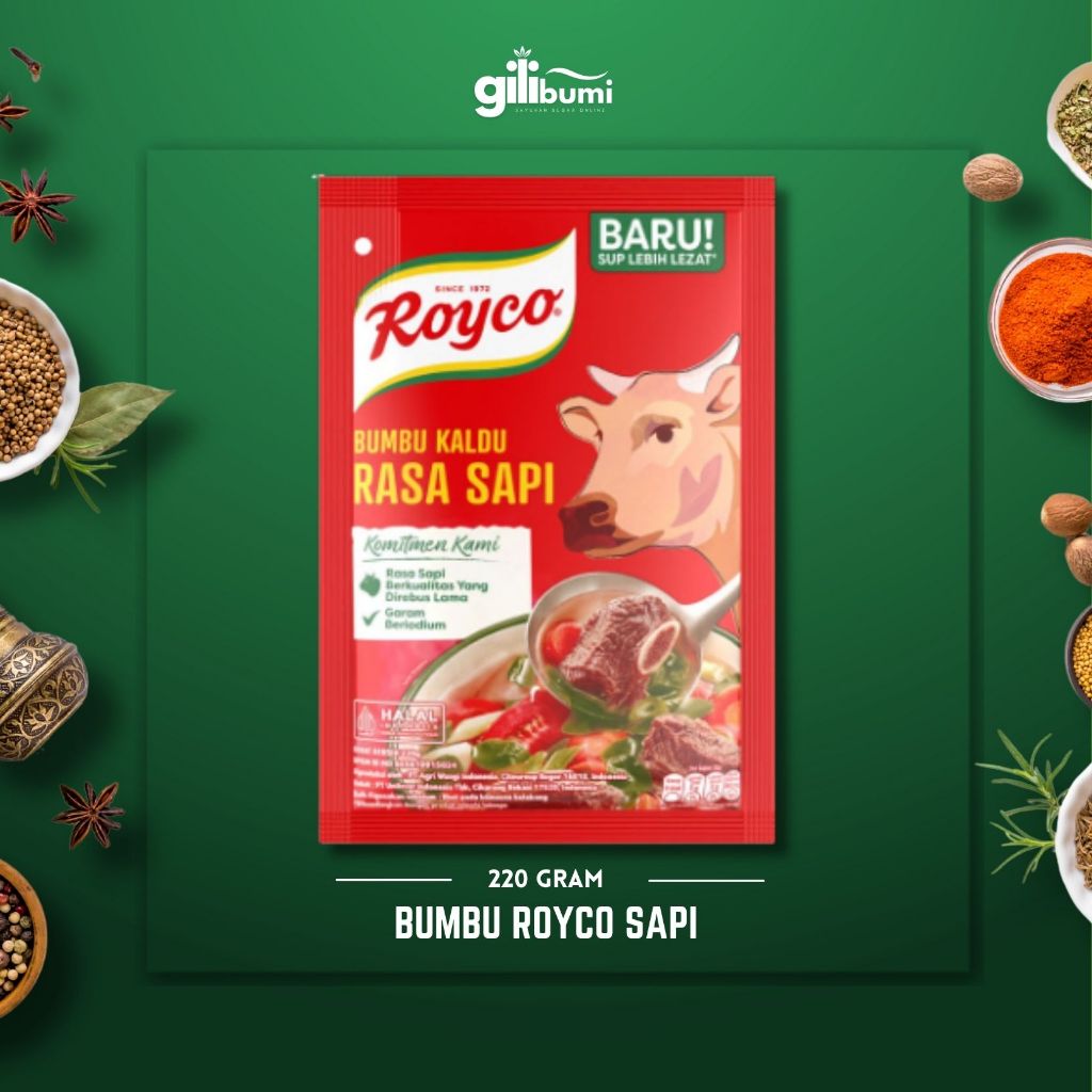 

Royco Sapi (Bumbu Kaldu Sapi) 220gr