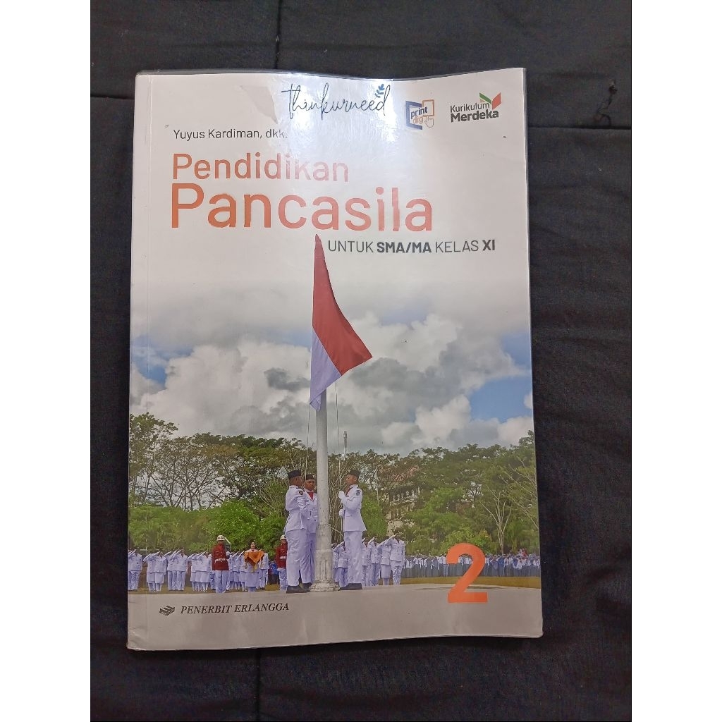 buku bekas layak dipakai pendidikan Pancasila PKN PPKN 2 untuk kelas 11 XI SMA SMK MA MAK sebelas ci