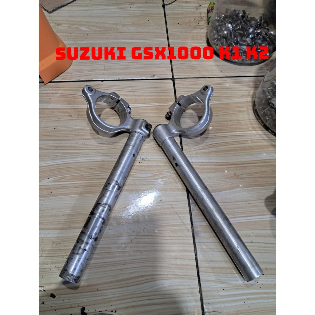 stang kanan kiri sepasang usd upsidedown suzuki gsx 1000 k1 k2 original ek limbah moge