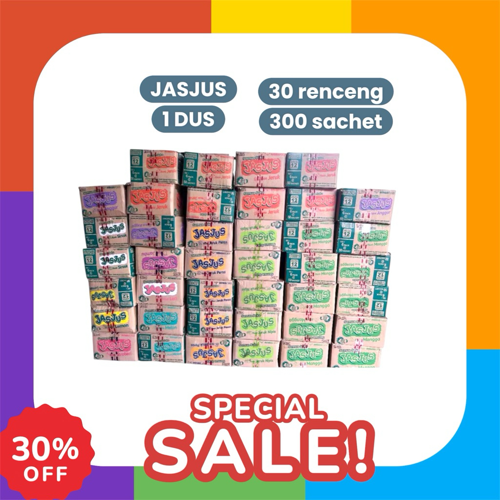 

JASJUS 1 Dus 6 pak 300 sachet 30 renceng