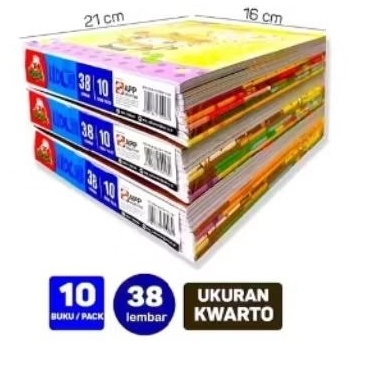 

buku tulis dodo38/buku tulis dodo58 by sidu 1pak isi10buku