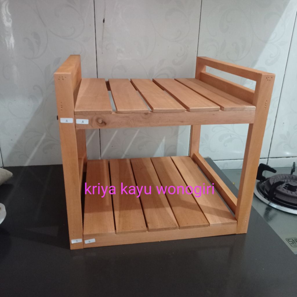 Rak dispenser Rak galon Rak Guci Atas meja Rak kolong meja dapur