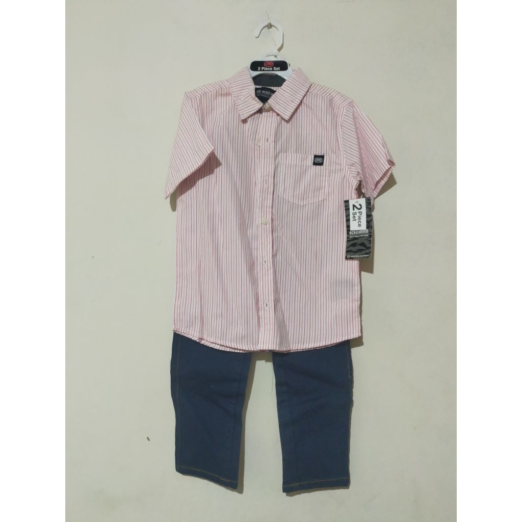 Setelan set Anak Laki-Laki Ecko Unltd Original ( Kemeja + Jeans )