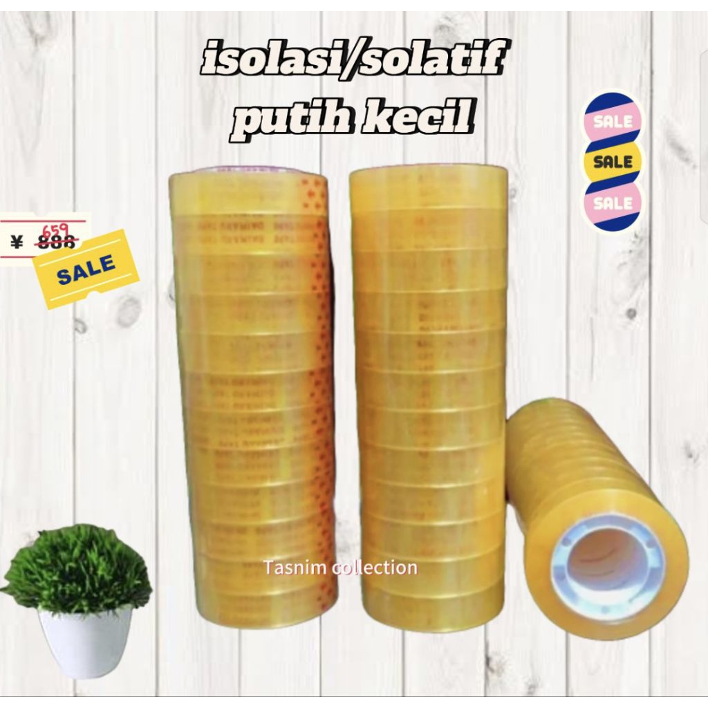 

solasi bening/lakban bening kecil tebal