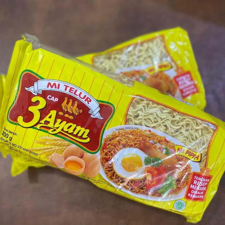 

Mi Telur Cap 3 Ayam 200gr