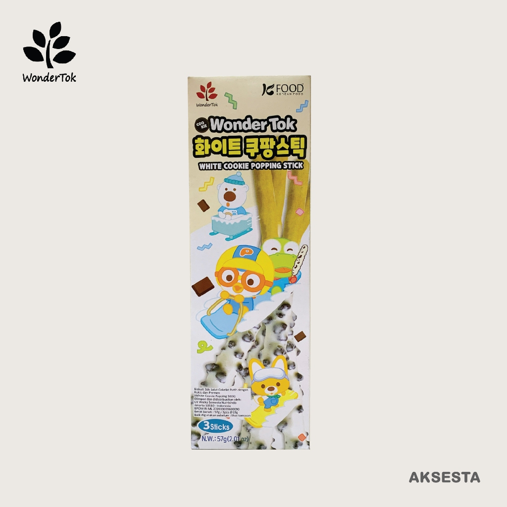 

WonderTok Pororo White Cookie Popping Stick