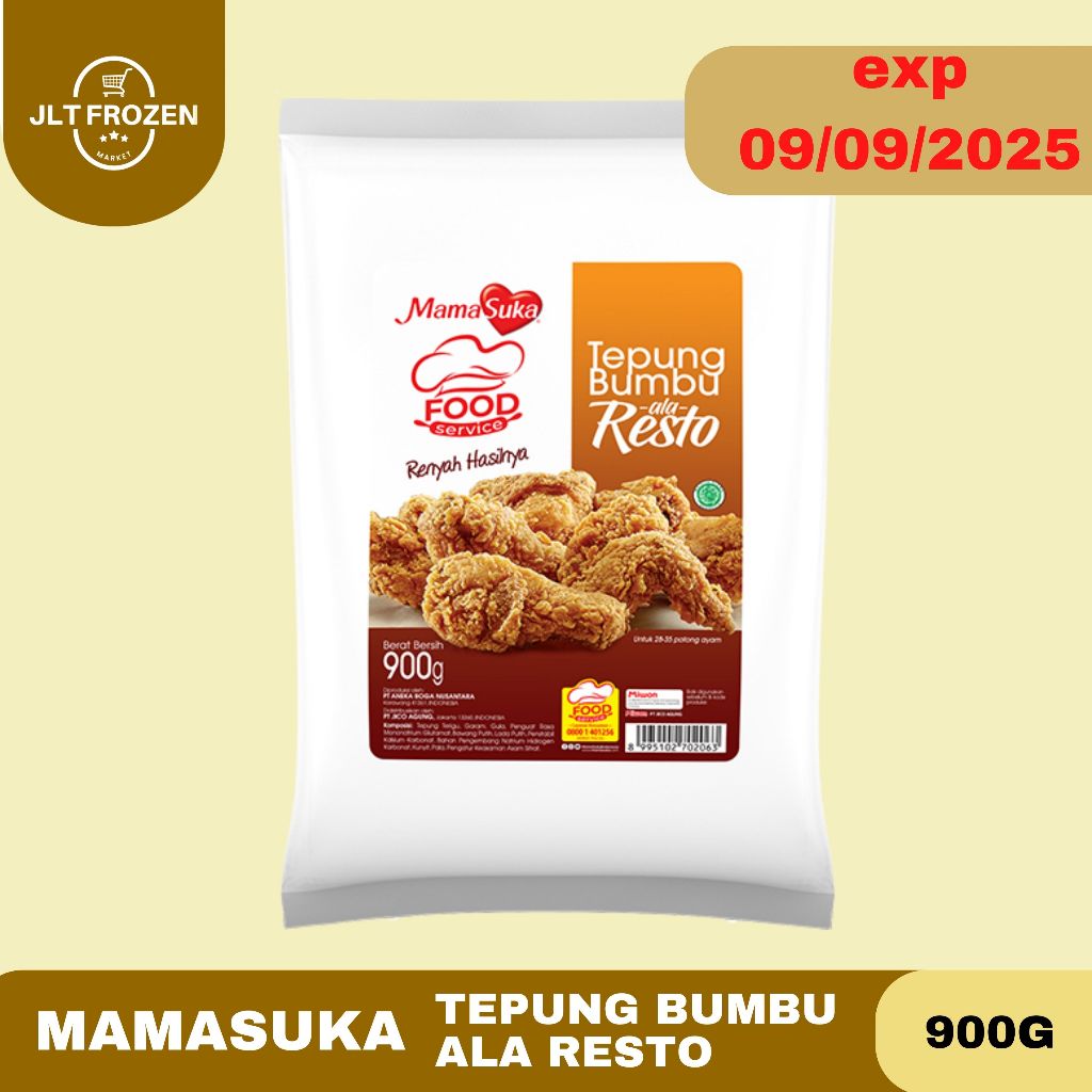 

TEPUNG BUMBU SERBAGUNA / TEPUNG BUMBU ALA RESTO / TEPUNG BUMBU AYAM MAMASUKA 900 GR