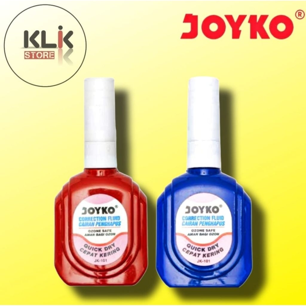 

(Ecer / 1pcs) Correction Pen Fluid Joyko JK-101 JK-101A / Tip Ex Cair Stipo