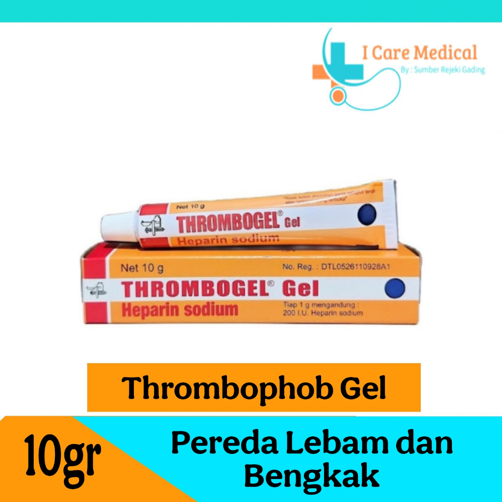 Thrombophob Gel 10 gram - Untuk Mengatasi Memar & Bengkak