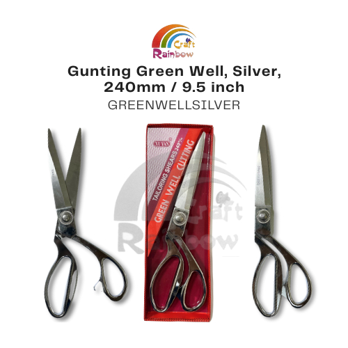 

Gunting Green Well 9,5 Inch / 240mm Silver