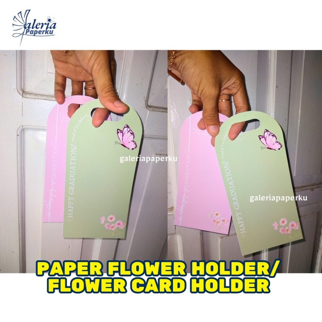 

Paper Flower Holder/Flower Card Holder/Flower Handle Hadiah Wisuda/Paper Graduation/Kertas Alas Bunga/Alas Bunga Bulu/DIY Kado Wisuda/Buket Bunga/Tempat Bunga Glossy