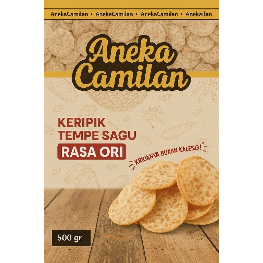 

Camilan Keripik tempe sagu 500g TERMURAH+PACKING DUS