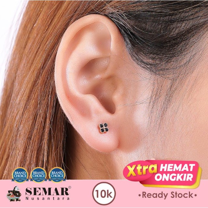 Anting Emas Toge Sweet Flower Gold 10K Semar Nusantara