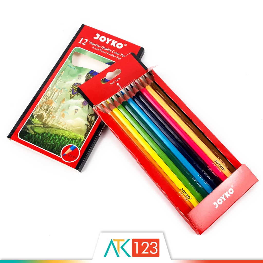

Pensil Warna Joyko 12 Superior Quality Color Pencils (CP-100)