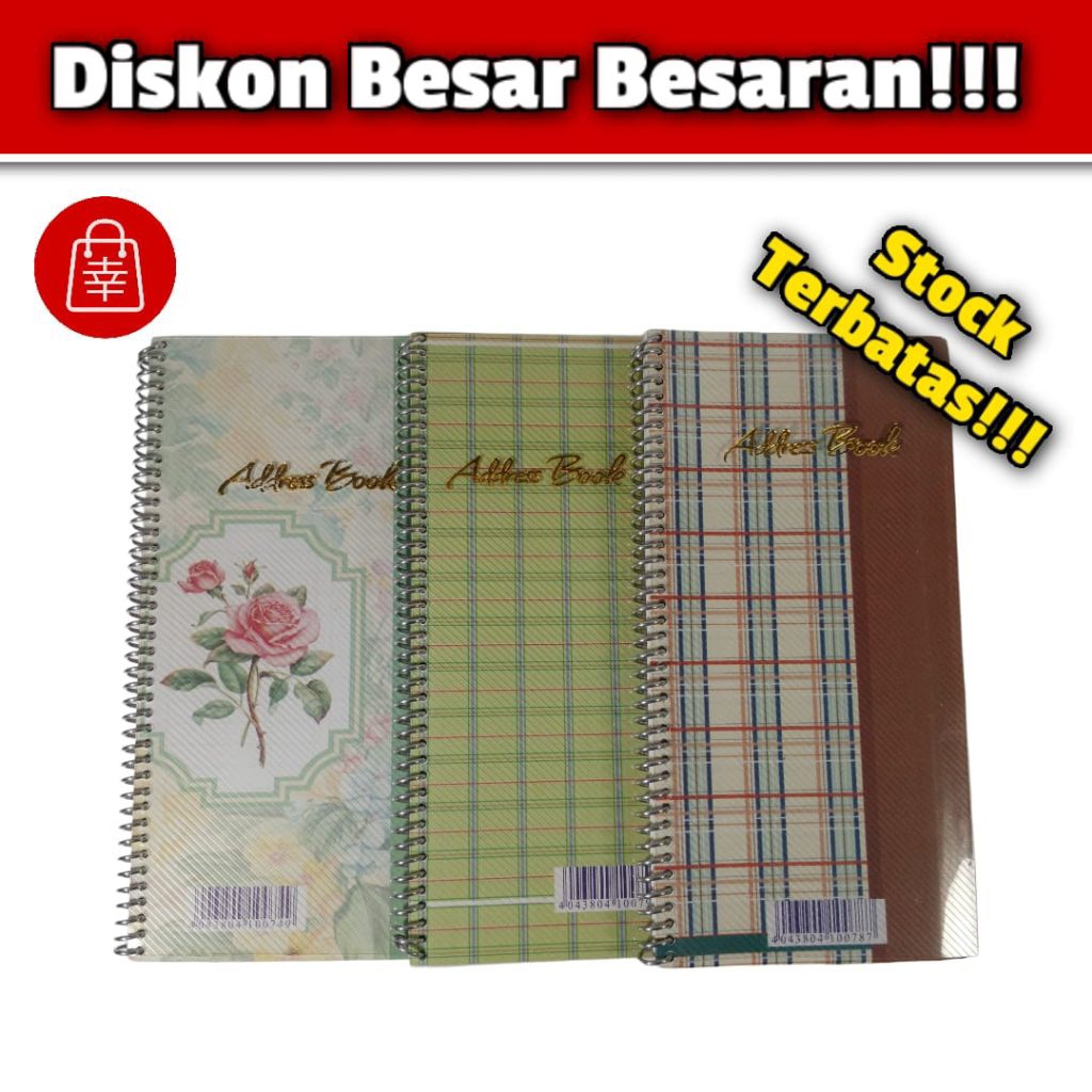 

Buku Alamat / Address Book Spiral A-Z – Model Klasik Ukuran Mini