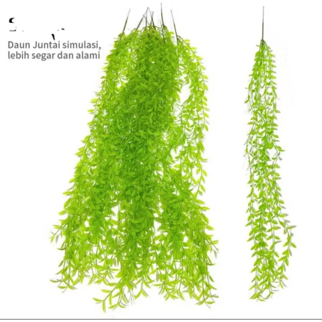 daun Hoya Costa (1Lusin)daun tirai pagar artificial plastik hiasan pagar rumah kafe hotel