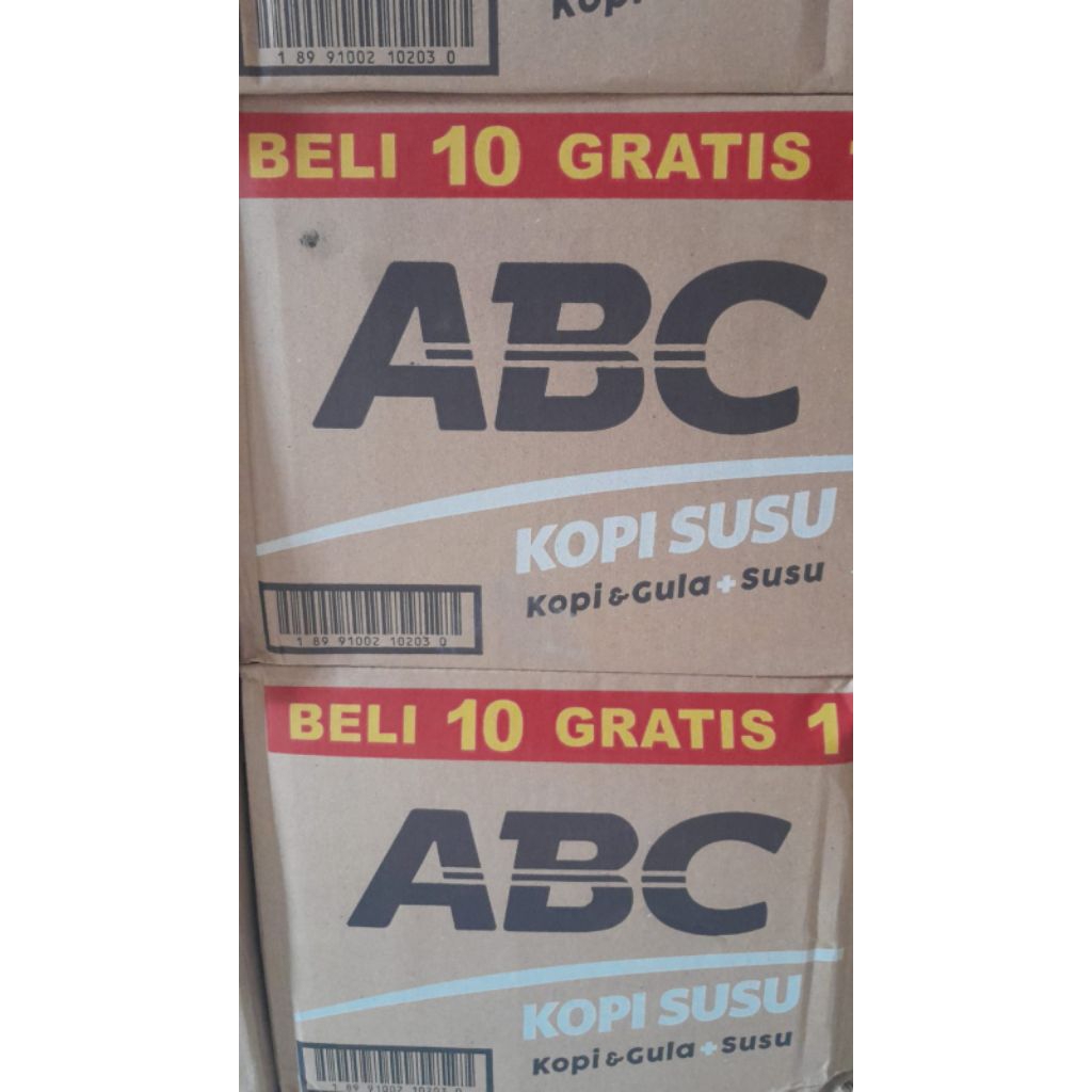 

Kopi ABC SUSU 1 DUS 12 RENCENG X 11 X 30 GRAM