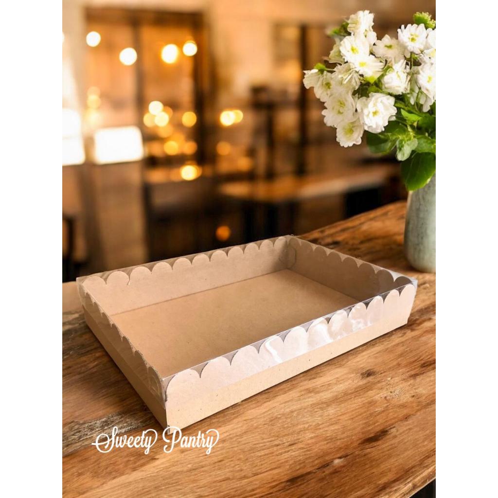 5PCS - WAVY NAMPAN - Mika Nampan kue jajanan pasar Packaging box tampah