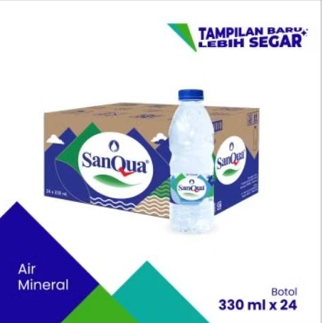 

air mineral sanqua 220 ml x24 bottol
