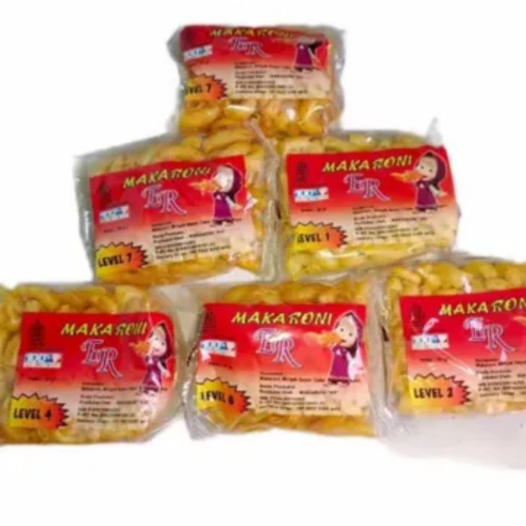 

makaroni level-makaroni pedas gurih- paket hemat isi 12