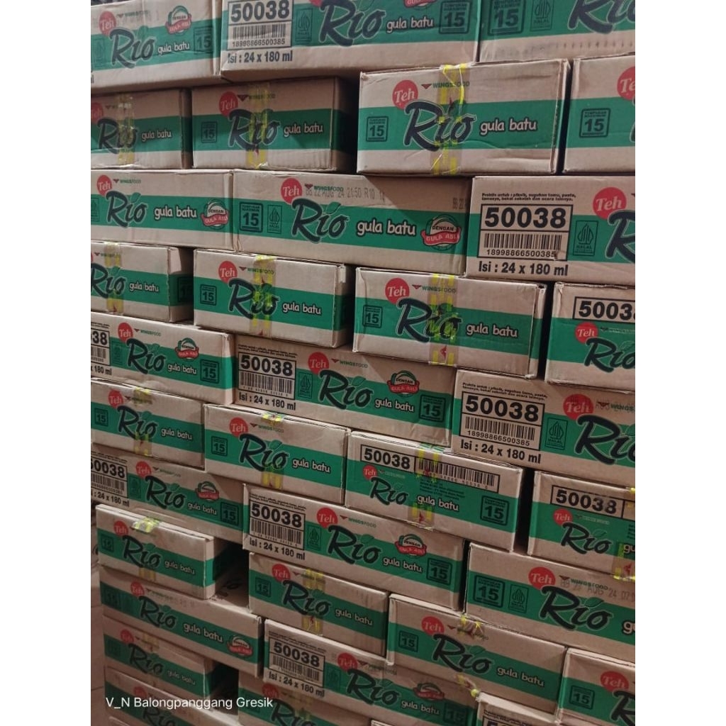 

1 DUS TEH RIO GULA BATU ISI 24 CUP