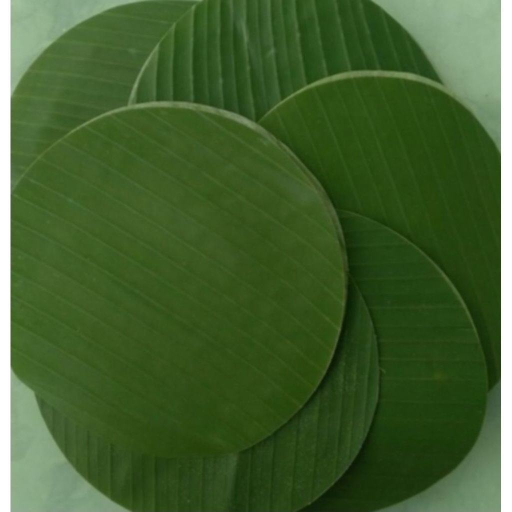 

Daun pisang bulat 10pcs