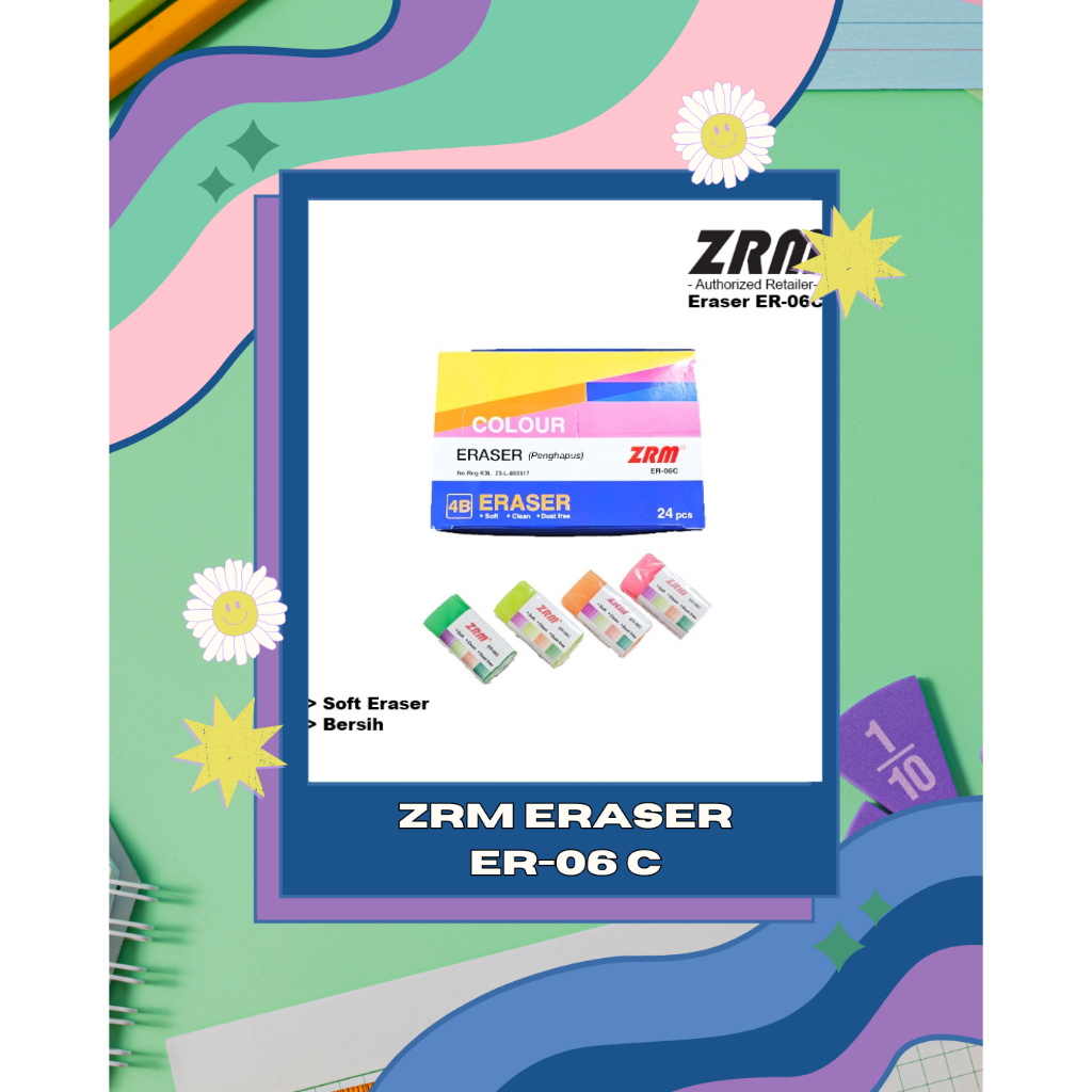 

ZRM ERASER ER-06C PENGHAPUS PENSIL
