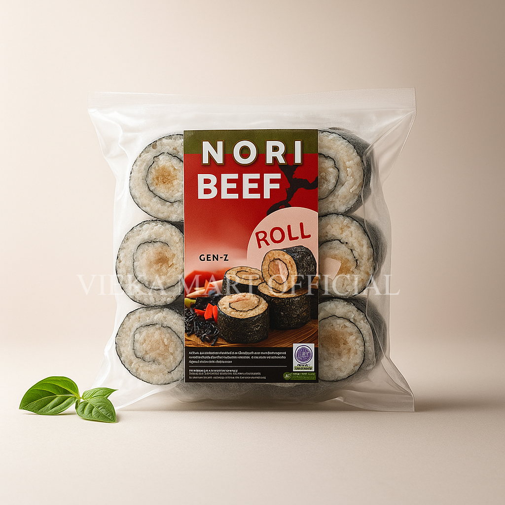 

Nori Beef Roll/olahan nori/makanan praktis/cemilan enak isi 8