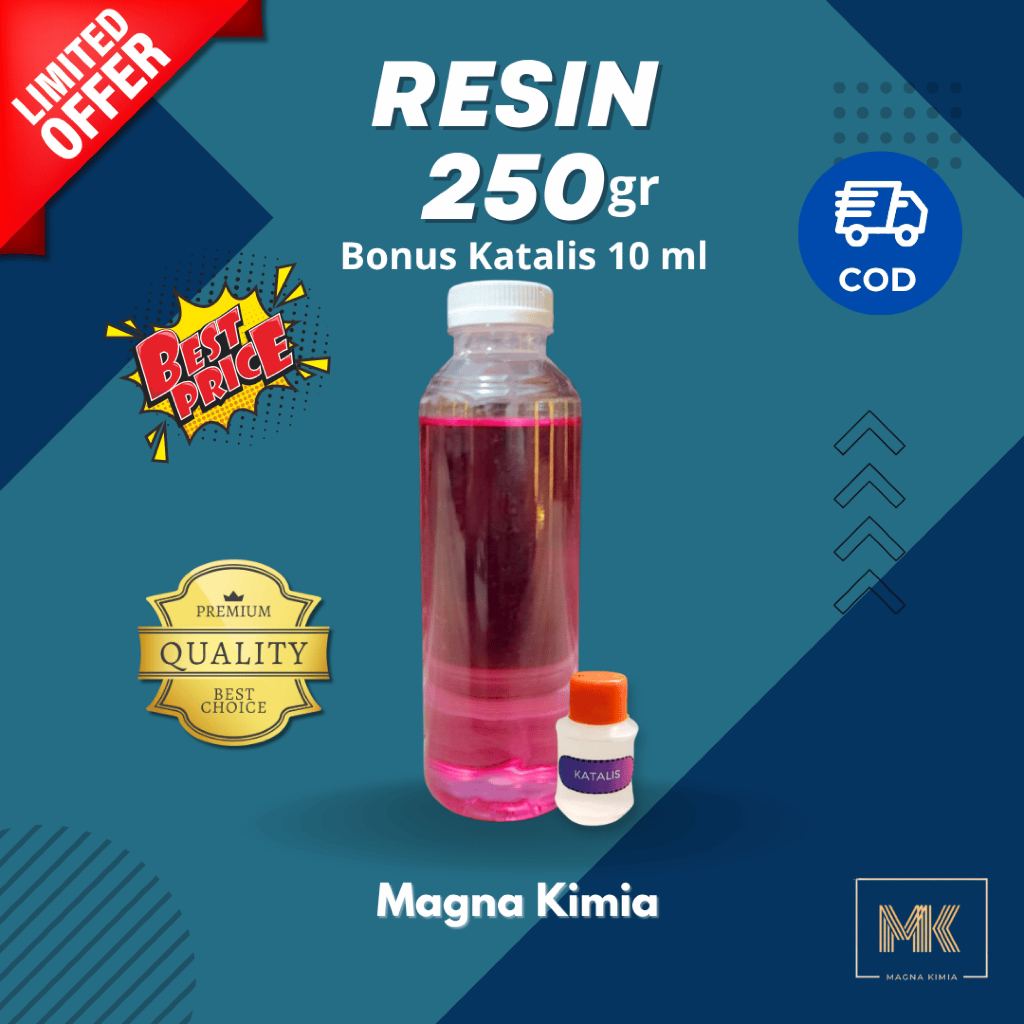 

Magna kimia - Resin 100gr & 250 gr free katalis 10gr