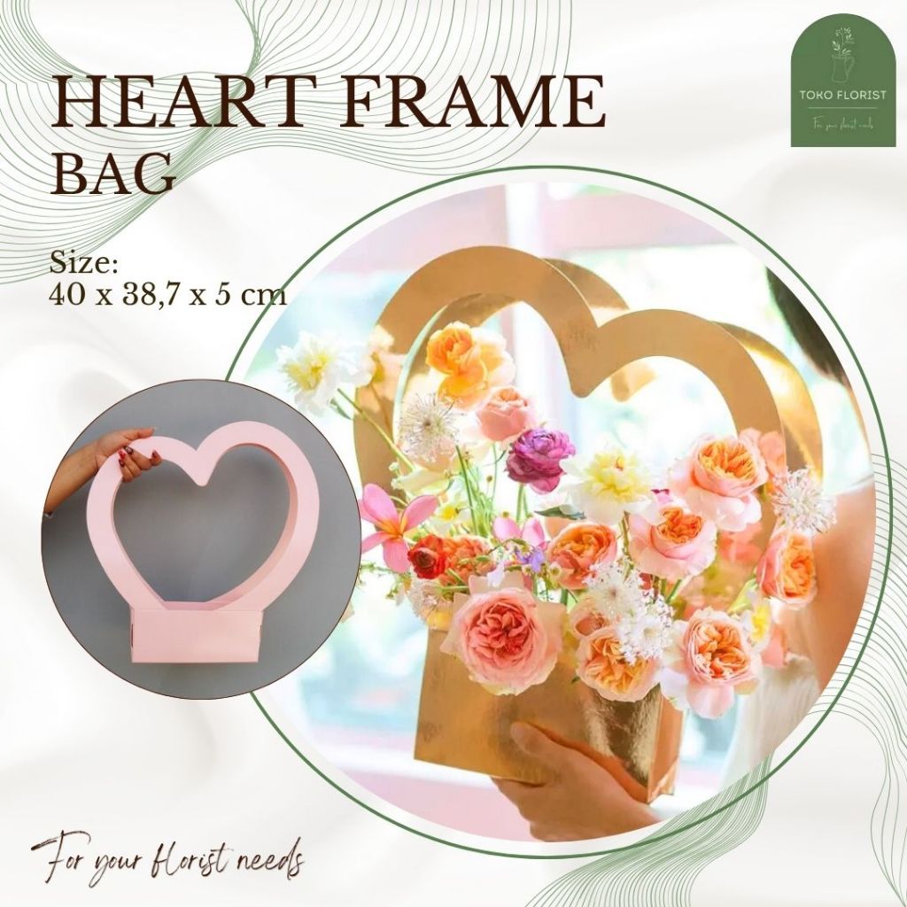 

HEART FRAME FLOWER BAG | ECER