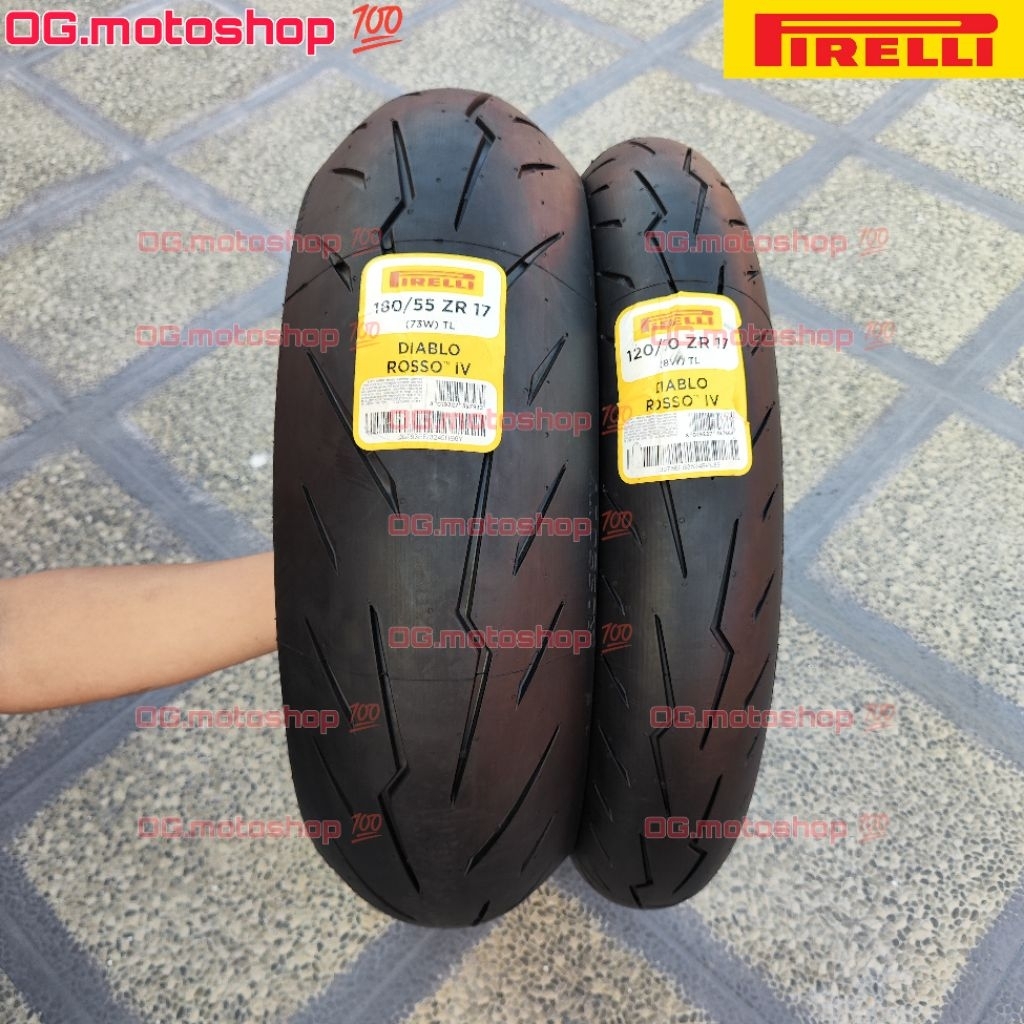 Ban Pirelli Diablo Rosso 4 120/70-17 180/55-17 ZX25R ZX25RR ZX4RR R6 ZX6R ZX636 Z800 ER6N