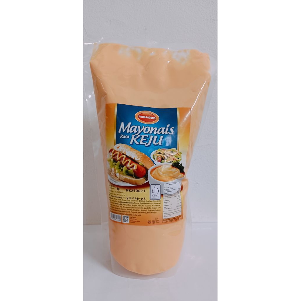 

Harga Grosir | Termurah | Mayones/Mayonais Keju 1 kg Prima Agung