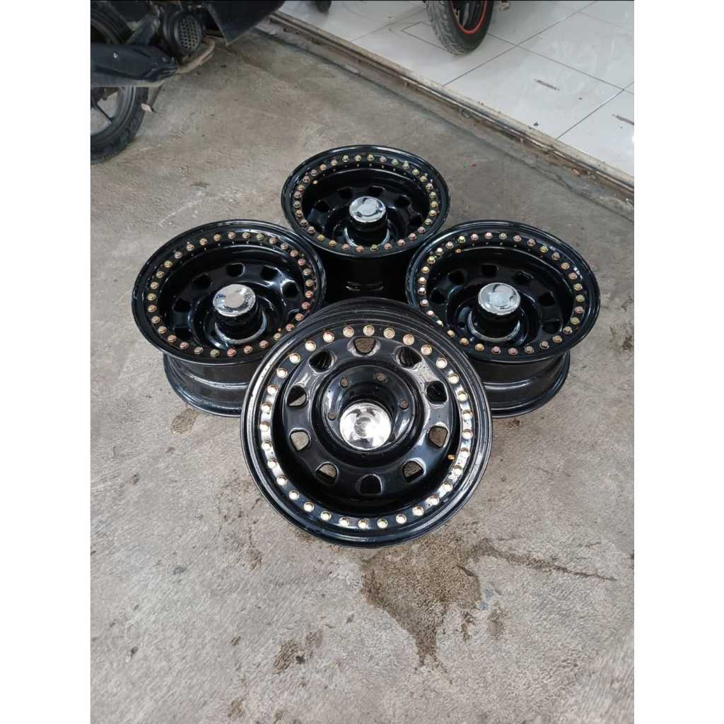 VELG RACING MOKUPO R15 RING 15 LEBAR 8 LUBANG 6X139 ET25 (VELG ONLY)