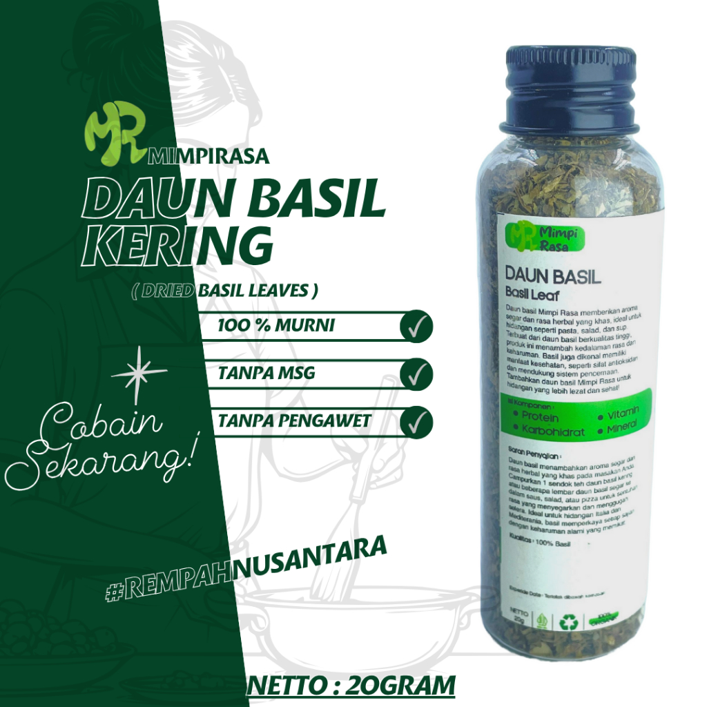 

BUMBU | DAUN BASIL | LEAF BASIL 35g