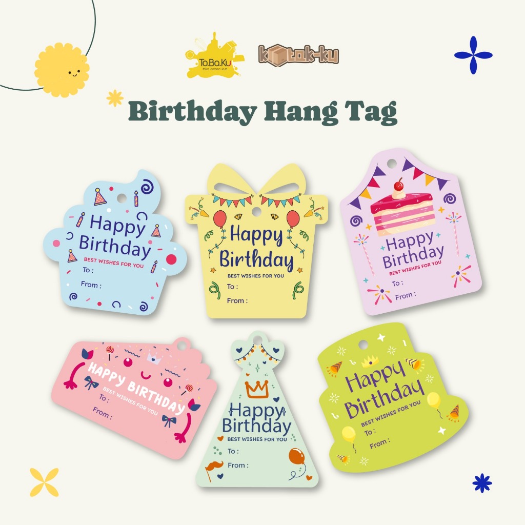 

Kotak-ku Hang Tag Single Birthday Mix