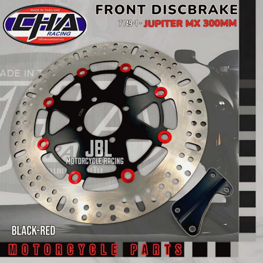 Piringan Cakram Depan Lebar Bulat CHA Jupiter MX 300mm Plus Breket - Piringan Disc Cakram Depan Jupi